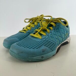 Reebok CrossFit Nano 4.0 CF74 Elite Fitness Teal Blue Yellow‎ #M47674 Size 8